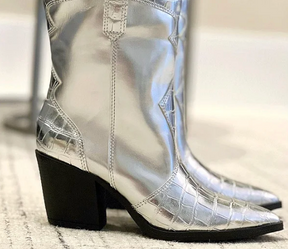 Bota Feminina Wersten Naty Prata